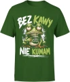 Bez Kawy Nie Kumam Żaba Kawa Coffee Męska koszulka 