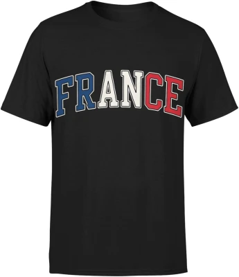 France flaga Francji europejski kibic paris Męska koszulka