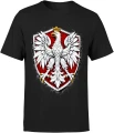 Orzeł Biały Polska godło patriotyczne narodowy polski symbol Męska koszulka 