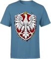 Orzeł Biały Polska godło patriotyczne narodowy polski symbol Męska koszulka 
