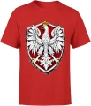 Orzeł Biały Polska godło patriotyczne narodowy polski symbol Męska koszulka 