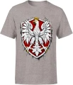 Orzeł Biały Polska godło patriotyczne narodowy polski symbol Męska koszulka 