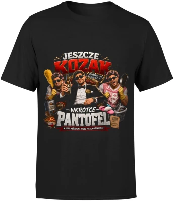 Jeszcze Kozak wkrótce pantofel pan młody kawalerski noc wolności Męska koszulka