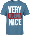 Very Kurwa Nice humor mocne słowa impreza Męska koszulka 