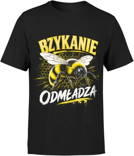 Bzykanie odmładza pasieka miód humor dla hodowcy pszczół Męska koszulka 