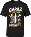 Garaż wzywa muszę iść klucze narzędzia warsztat Męska koszulka 