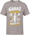 Garaż wzywa muszę iść klucze narzędzia warsztat Męska koszulka 