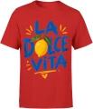 La Dolce Vita cytryna Włochy wakacje Męska koszulka 
