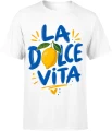 La Dolce Vita cytryna Włochy wakacje Męska koszulka 