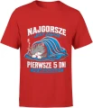 Najgorsze jest zawsze pierwsze 5 dni po weekendzie Męska koszulka 