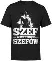 Szef wszystkich szefów kierownik lider boss Męska koszulka 