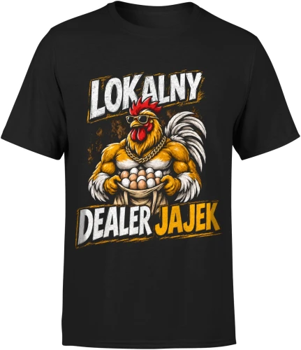 Lokalny dealer jajek kogut kury jajka  Męska koszulka 