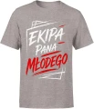 Ekipa Pana Młodego wesele kawalerski impreza pan młody Męska koszulka 