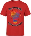 Ile kropek tyle pomysłów kolorowa żarówka szkoła edukacja Dzień Kropki Męska koszulka 