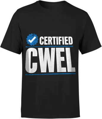 Certified Cwel mocne słowa mem uliczny styl Męska koszulka
