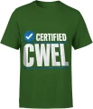 Certified Cwel mocne słowa mem uliczny styl Męska koszulka 