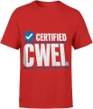 Certified Cwel mocne słowa mem uliczny styl Męska koszulka 