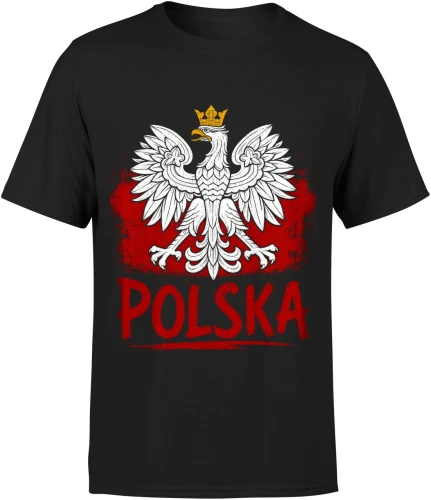 Orzeł Biały godło narodowe biało czerwoni duma Polaka Męska koszulka 
