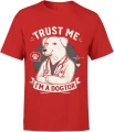 Trust Me I'm A Dogtor pies lekarz Męska koszulka 