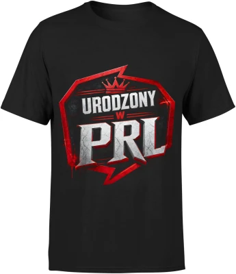 Urodzony PRL lata 70 80 kultowy klimat oldschool Męska koszulka