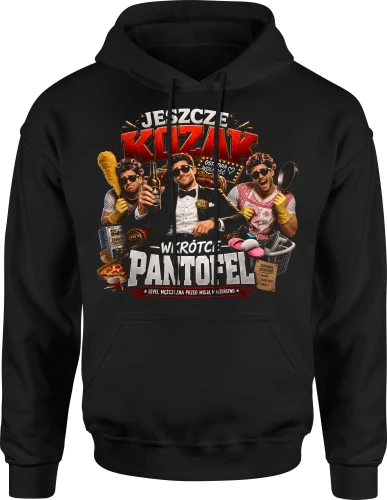 Jeszcze Kozak wkrótce pantofel pan młody kawalerski noc wolności Męska bluza z kapturem 