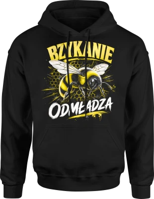 Bzykanie odmładza pasieka miód humor dla hodowcy pszczół Męska bluza z kapturem