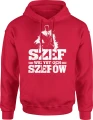 Szef wszystkich szefów kierownik lider boss Męska bluza z kapturem 