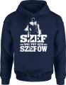 Szef wszystkich szefów kierownik lider boss Męska bluza z kapturem 