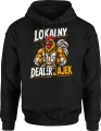 Lokalny dealer jajek kogut kury jajka  Męska bluza z kapturem 