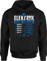 Elektryk stawka godzinowa prąd instalacja napięcie Męska bluza z kapturem 