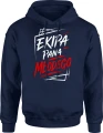 Ekipa Pana Młodego wesele kawalerski impreza pan młody Męska bluza z kapturem 
