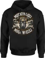 Motocykliści mogą więcej motor chopper biker Męska bluza z kapturem 