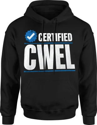 Certified Cwel mocne słowa mem uliczny styl Męska bluza z kapturem
