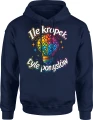 Ile kropek tyle pomysłów kreatywność inspiracja szkoła Dzień Kropki Męska bluza z kapturem 