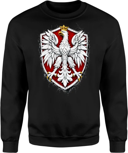 Orzeł Biały Polska godło patriotyczne narodowy polski symbol Męska bluza 