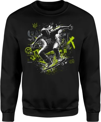 Skateboard deskorolka skater freestyle sport skate park Męska bluza