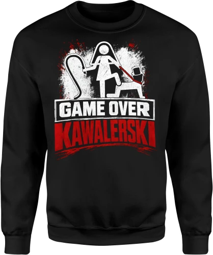 Game Over Kawalerski pan młody ekipa na wieczór kawalerski Męska bluza 