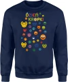 Dzień Kropki kolorowe buźki szkoła nauczyciel kreatywność Męska bluza 