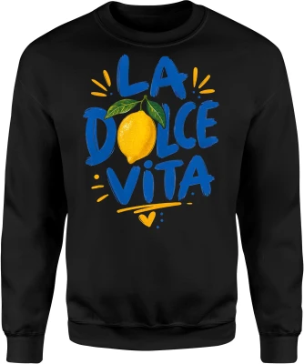 La Dolce Vita cytryna Włochy wakacje Męska bluza