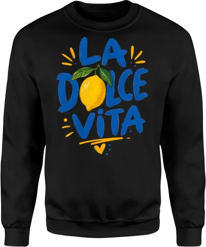 La Dolce Vita cytryna Włochy wakacje Męska bluza 