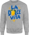 La Dolce Vita cytryna Włochy wakacje Męska bluza 
