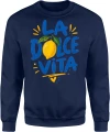 La Dolce Vita cytryna Włochy wakacje Męska bluza 