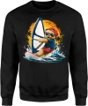 Miś windsurfing deska wakacje lato surfer Męska bluza 
