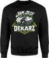Jam jest dekarz budowa remont fachowiec Męska bluza 