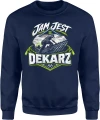 Jam jest dekarz budowa remont fachowiec Męska bluza 