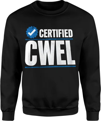 Certified Cwel mocne słowa mem uliczny styl Męska bluza