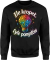 Ile kropek tyle pomysłów kreatywność inspiracja szkoła Dzień Kropki Męska bluza 
