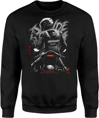 Motocyklista kask sportowy motor prędkość jazda maszyna Męska bluza
