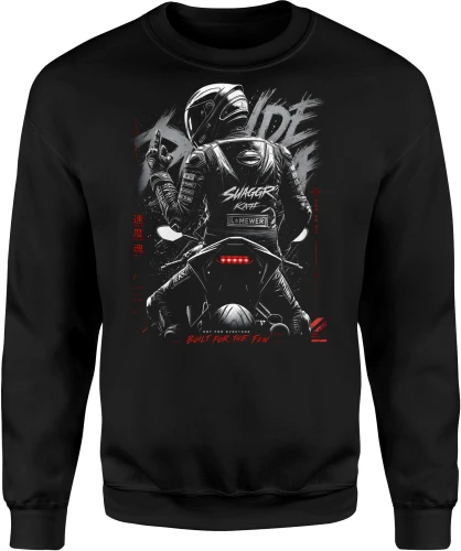 Motocyklista kask sportowy motor prędkość jazda maszyna Męska bluza 