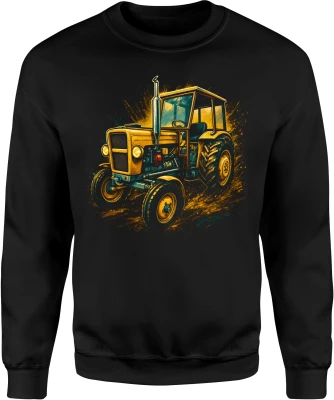 Traktor ciągnik gospodarstwo wieś pole uprawa maszyny Męska bluza